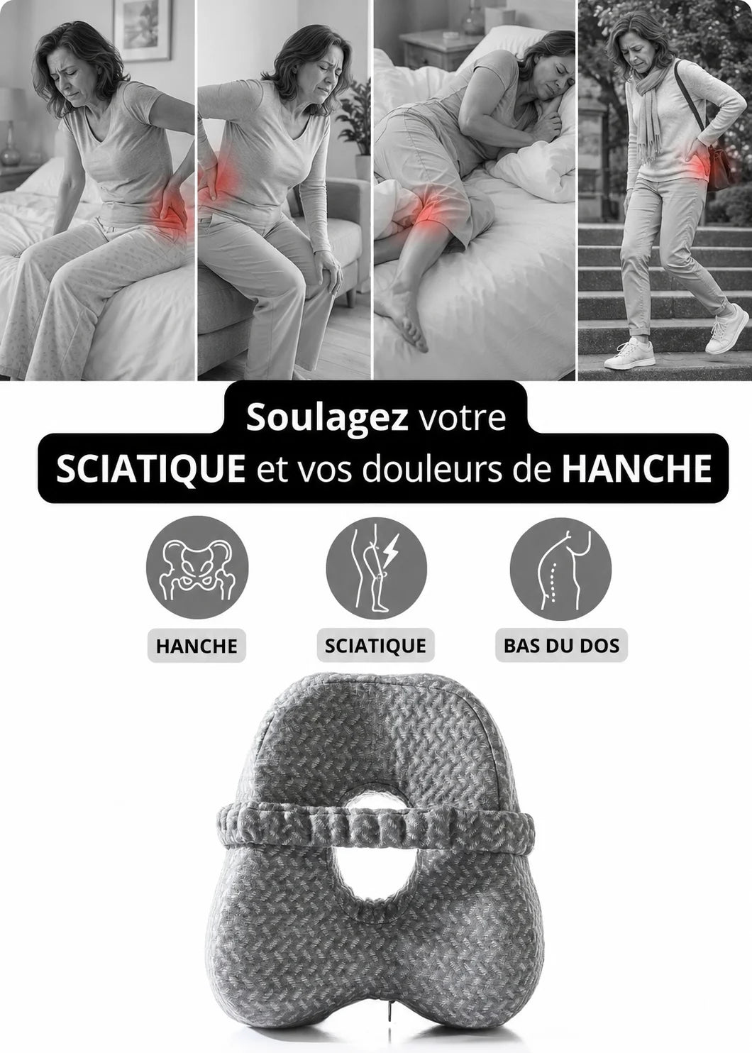 KingLeg – Coussin ergonomique de genoux